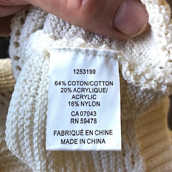 HOUSE OF HARLOW Pointelle Knit Puff-Sleeve Sweater NWOT/sz: S - Picture 12 of 12